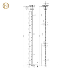 Galvanized Steel High Mast  Light Pole